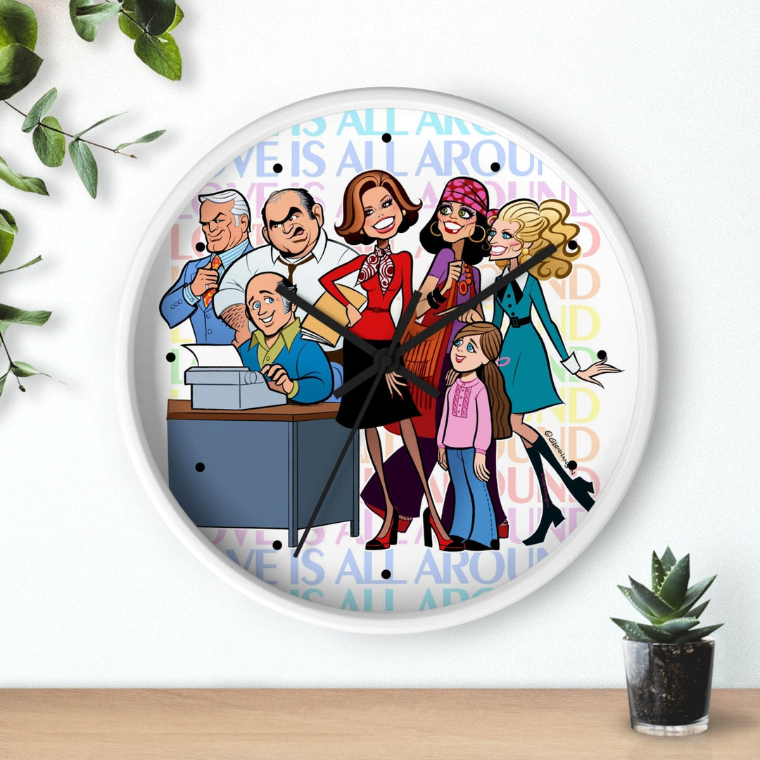 LOVE IS ALL AROUND • Wall clock