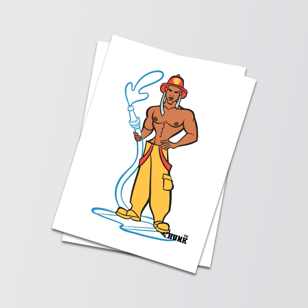 Firefighter • 8 by 10 ART PRINT