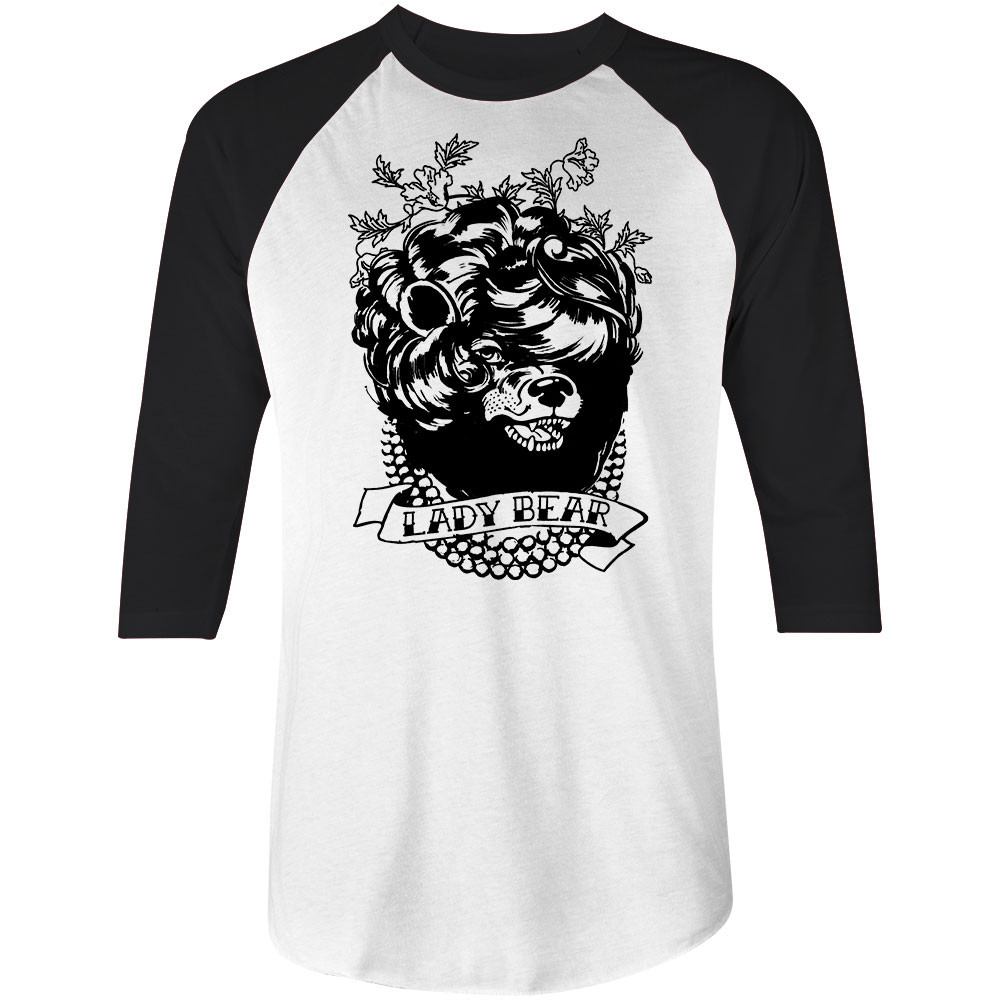 LADY BEAR - PEARL NECKLACE • 3/4 SLEEVE