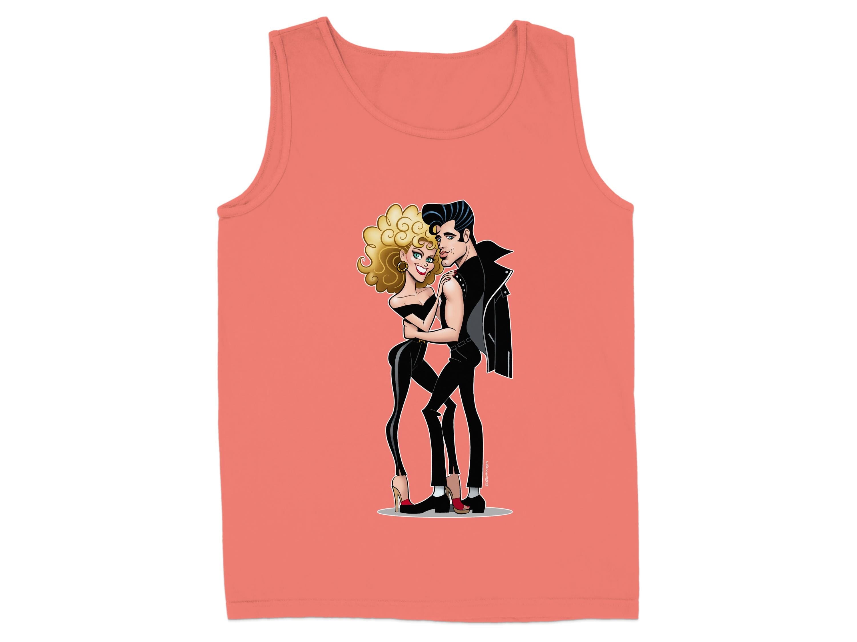 Retro Cartoon Style Dancing Couple Tank Top Product