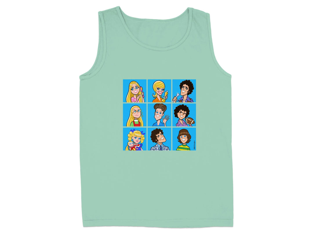 Colorful Cartoon Characters Design Tank Top product