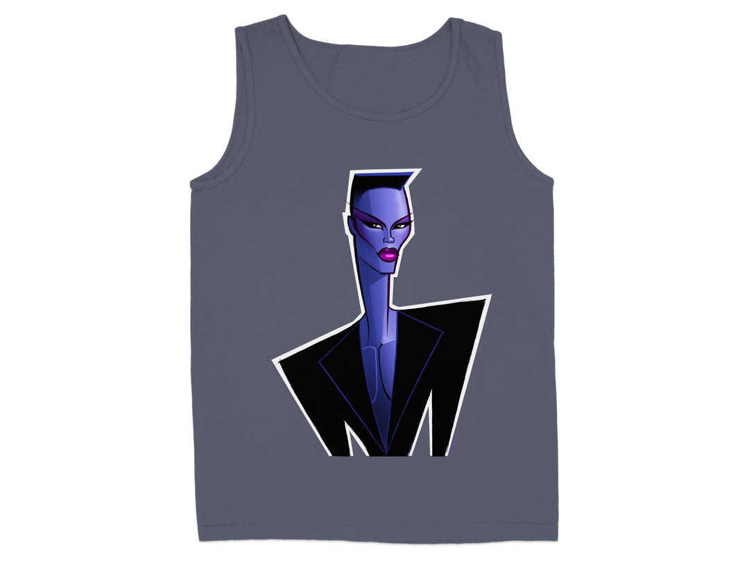 Futuristic Purple Portrait Design Tank Top product