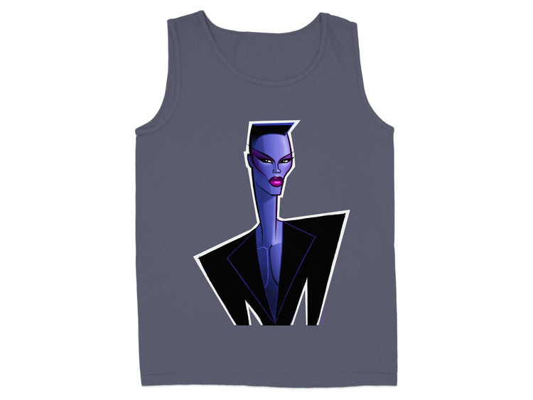 Futuristic Purple Portrait Design Tank Top product