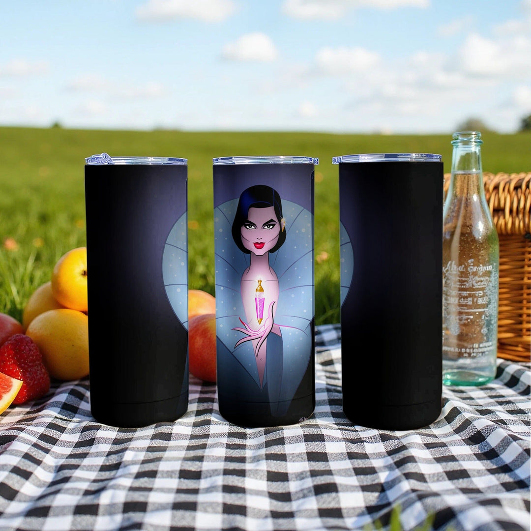 Dark Themed Enigmatic Lady Insulated Tumbler Product