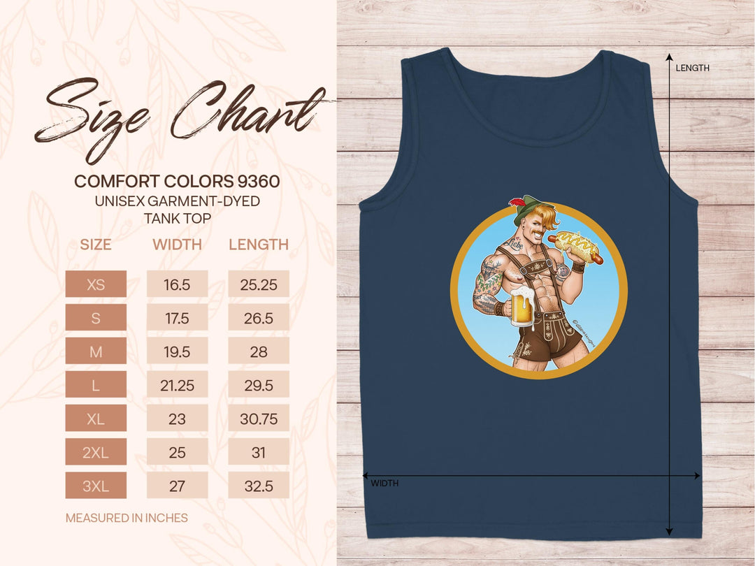 Humorous Beer and Pretzel Oktoberfest Tank Top Product