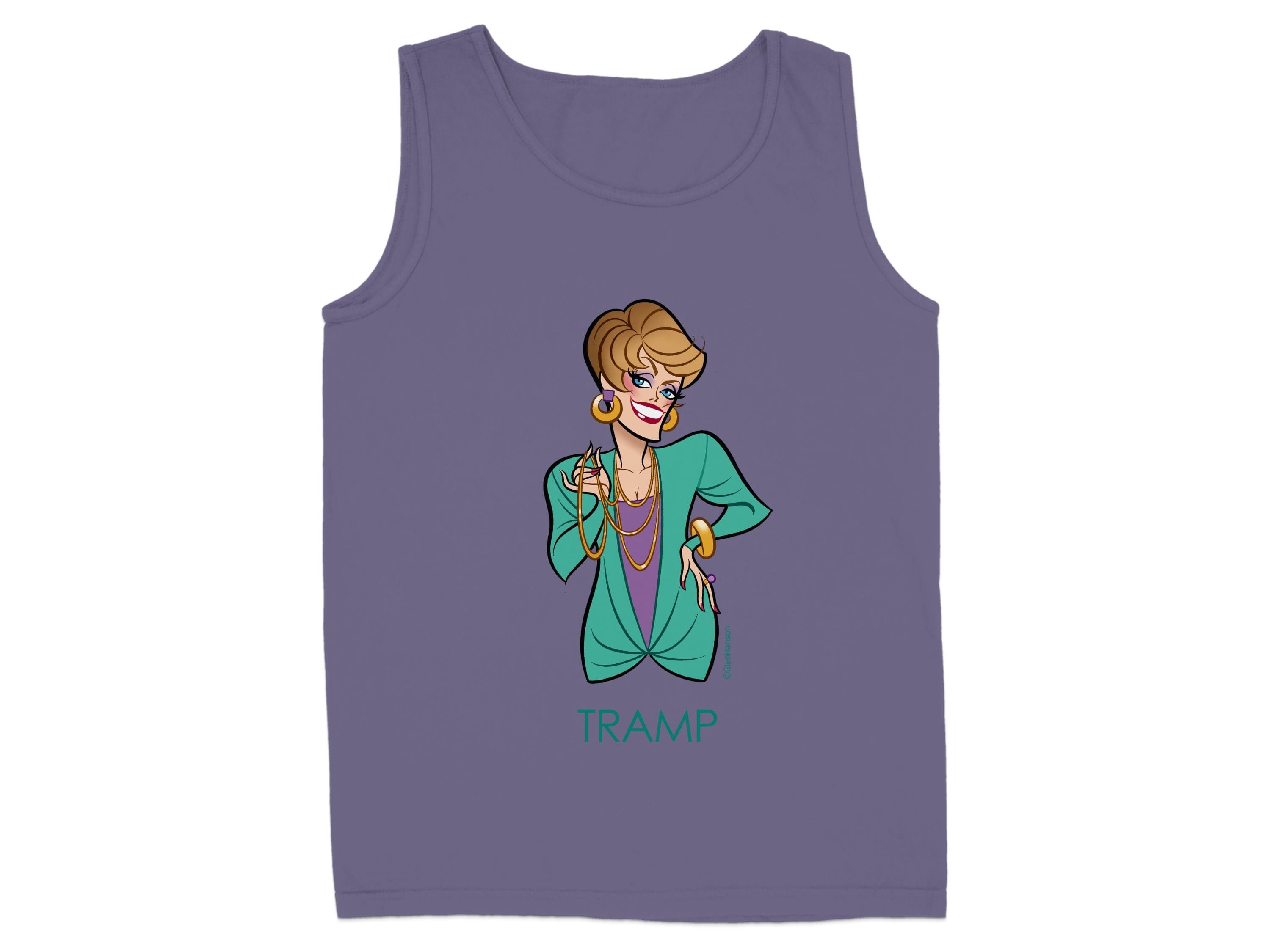 Stylish TRAMP Printed Sleeveless Top product type