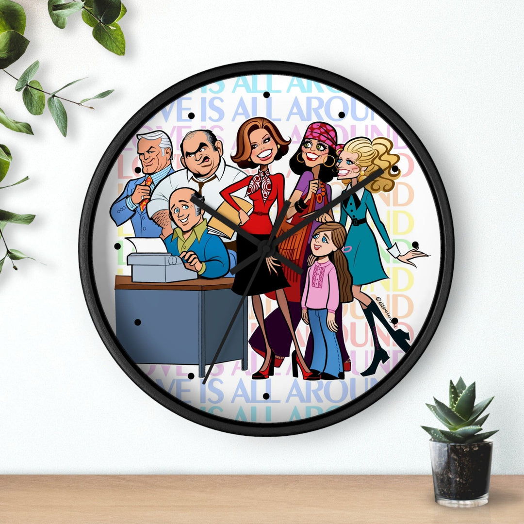 LOVE IS ALL AROUND • Wall clock