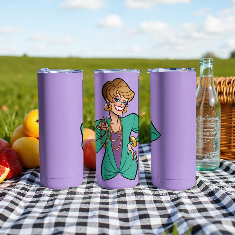 Unique Character Design Purple Travel Mug product