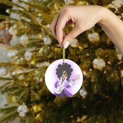 Purple royalty - Glass Ornaments