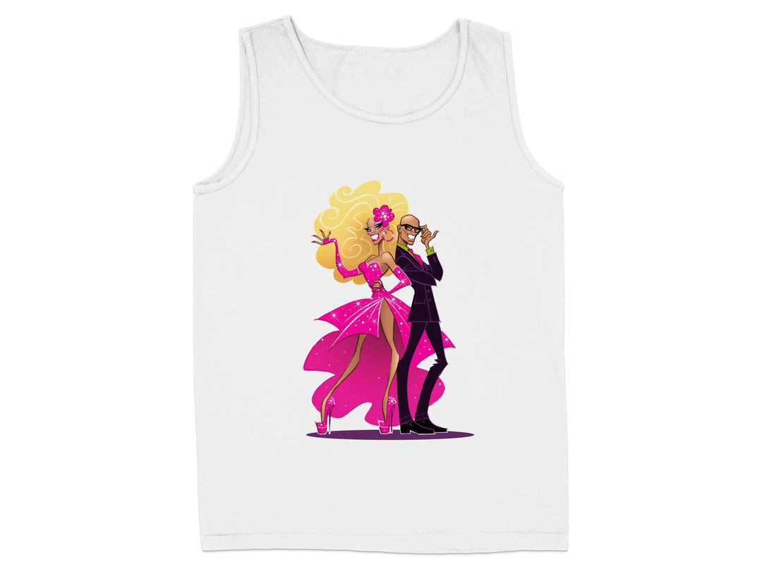 Vibrant Dancing Duo on Stylish Tank Top product