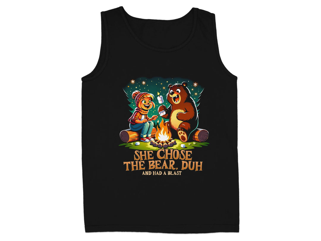 She Chose The Bear Duh Camping Graphic Tank product