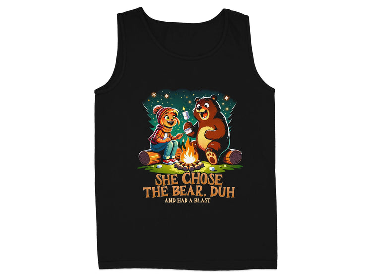 She Chose The Bear Duh Camping Graphic Tank product