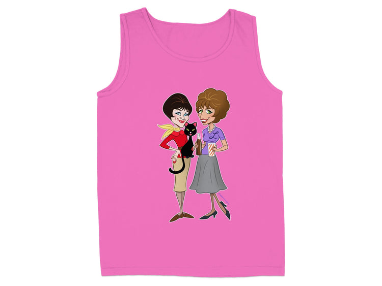 Retro Cartoon Friends Pink Sleeveless Top product type