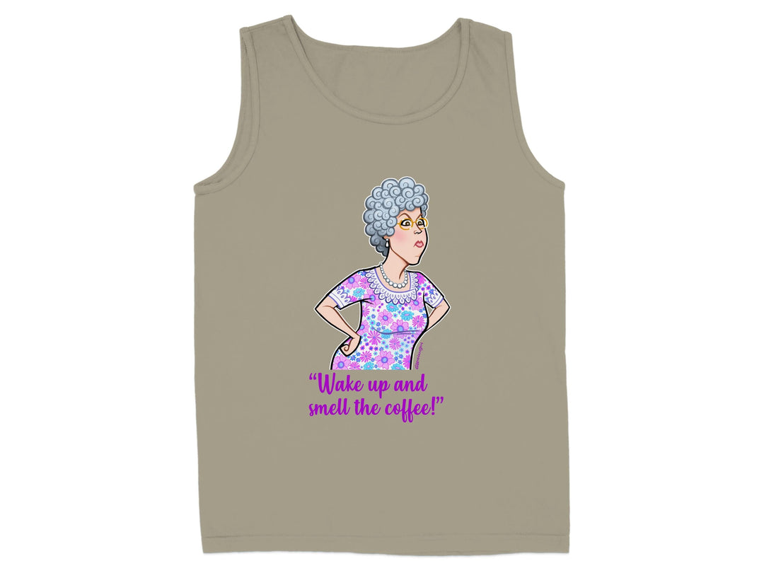 Wake up and smell the coffee tank top product type