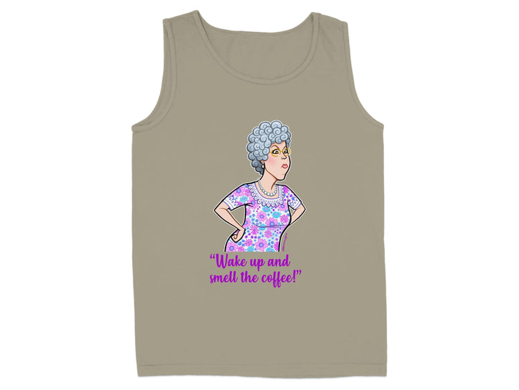 Wake up and smell the coffee tank top product type