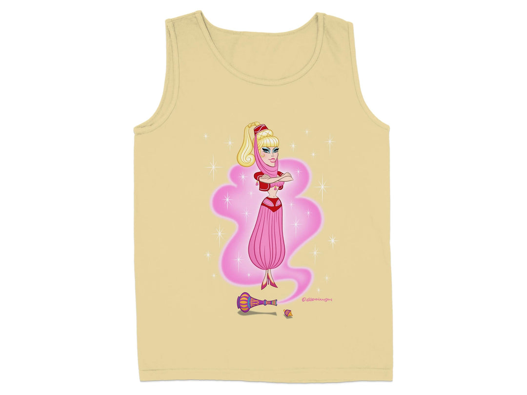 Genie Woman Pink Magic Wand Beige Tank Top product