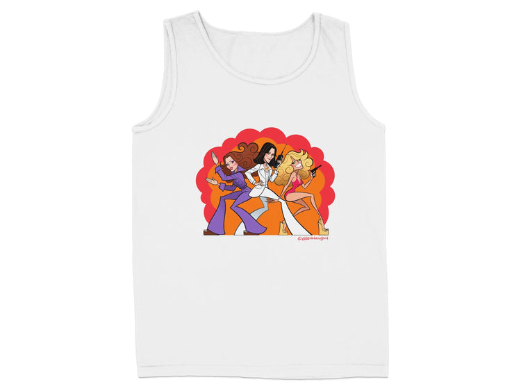 Fun Retro Cartoon Characters Design Tank Top product