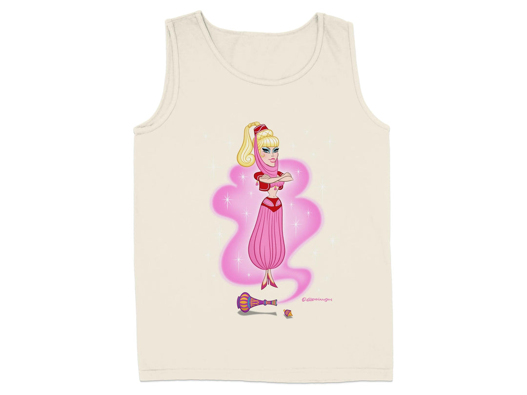 Whimsical Genie Cartoon Graphic Tank Top product