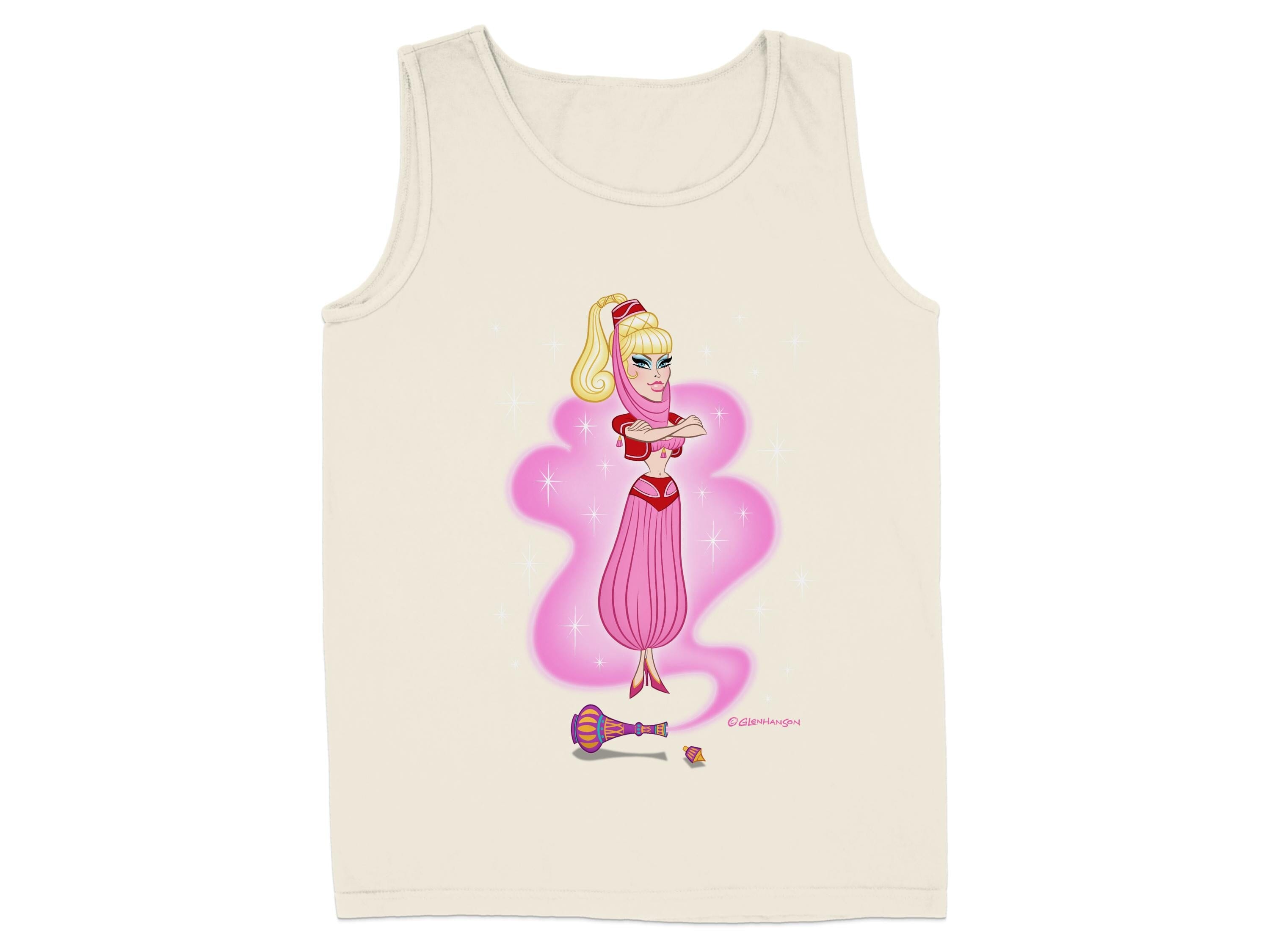 Whimsical Genie Cartoon Graphic Tank Top product