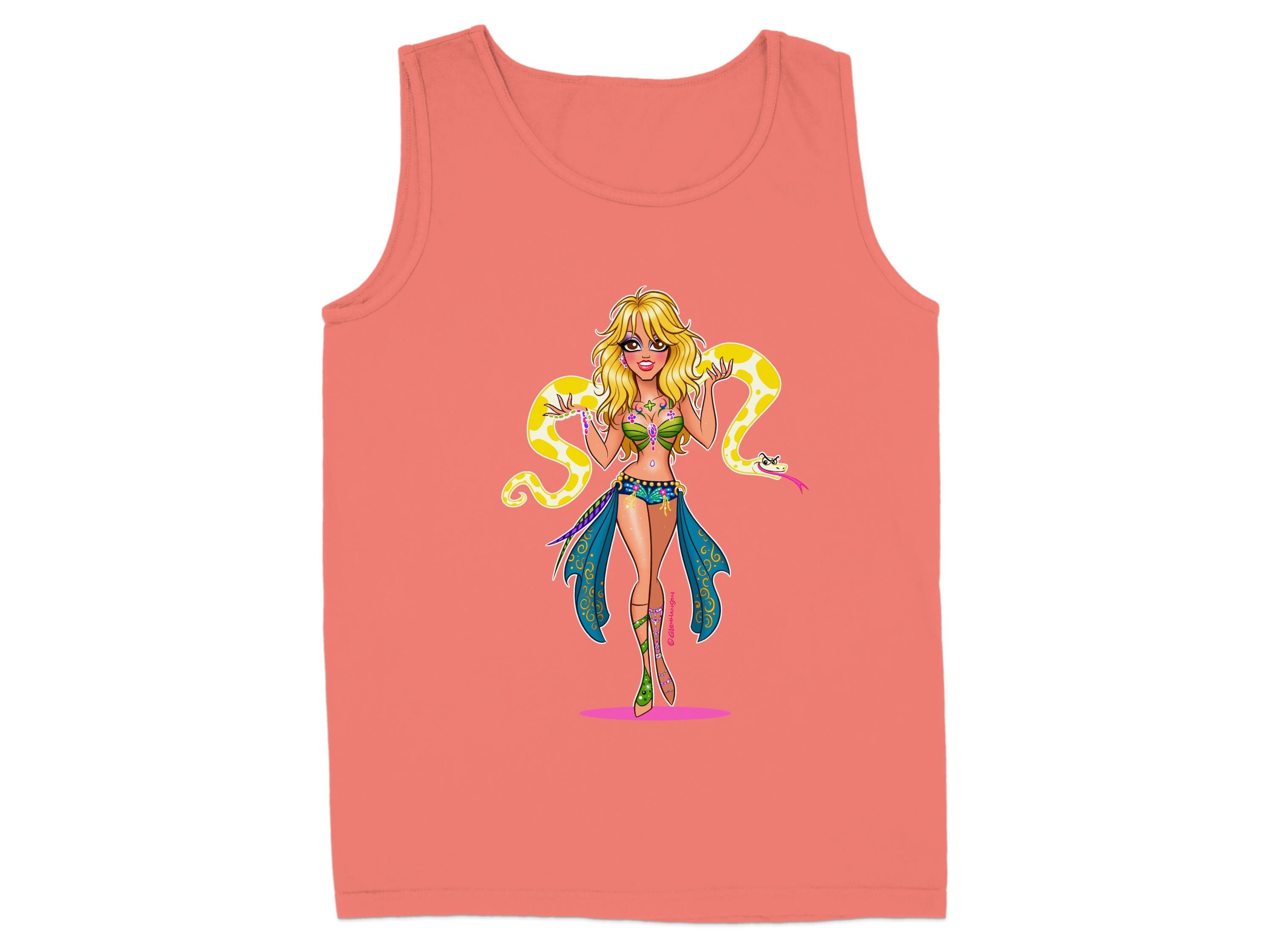 Animated Blonde Character Print Sleeveless Tank product