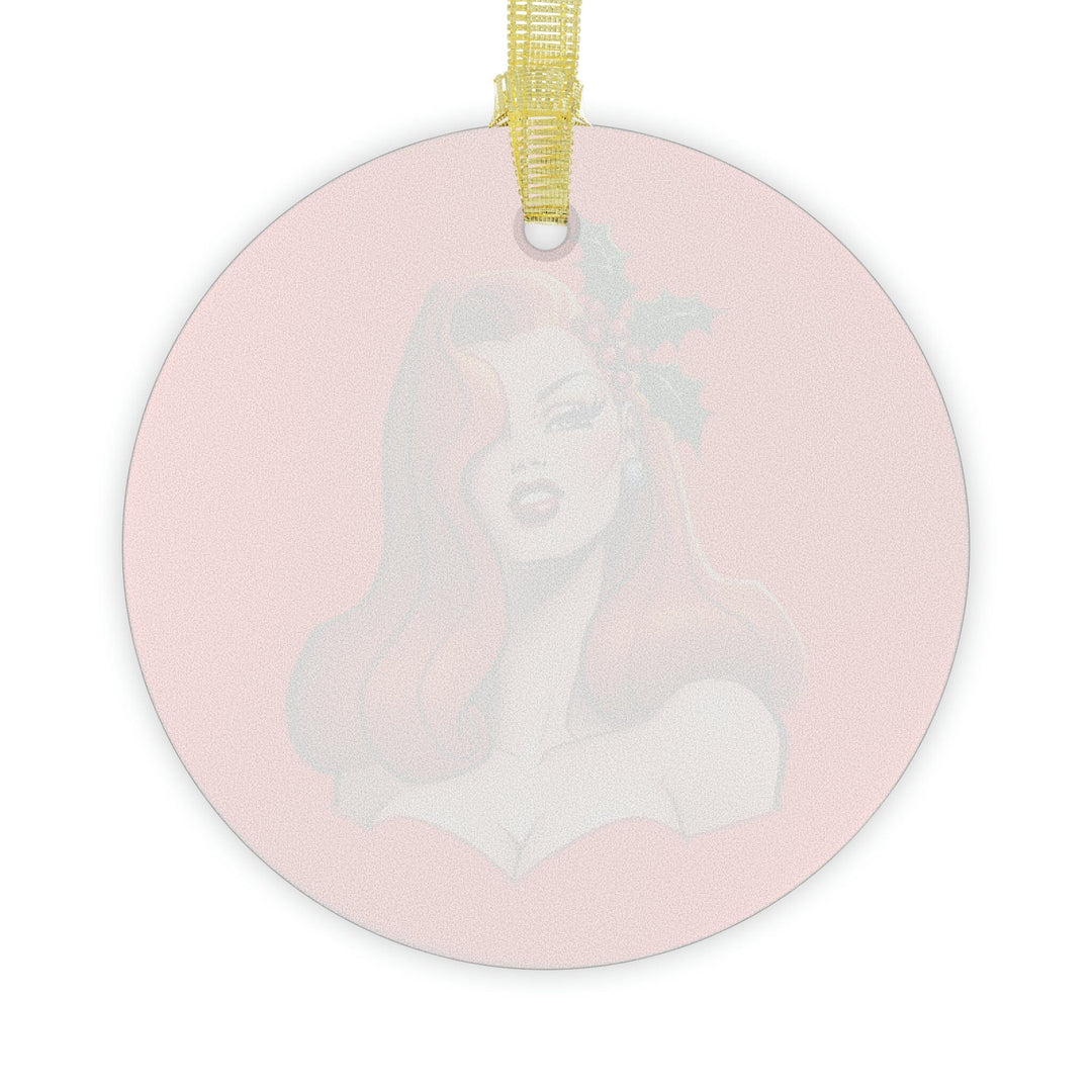 Red Pinup - Glass Ornaments