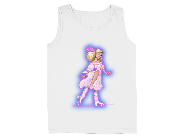 Stylish Neon Roller Skating Illustration Tank Top product