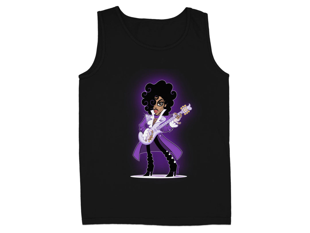 Rock Legend Purple Guitarist Graphic Tank Top product type