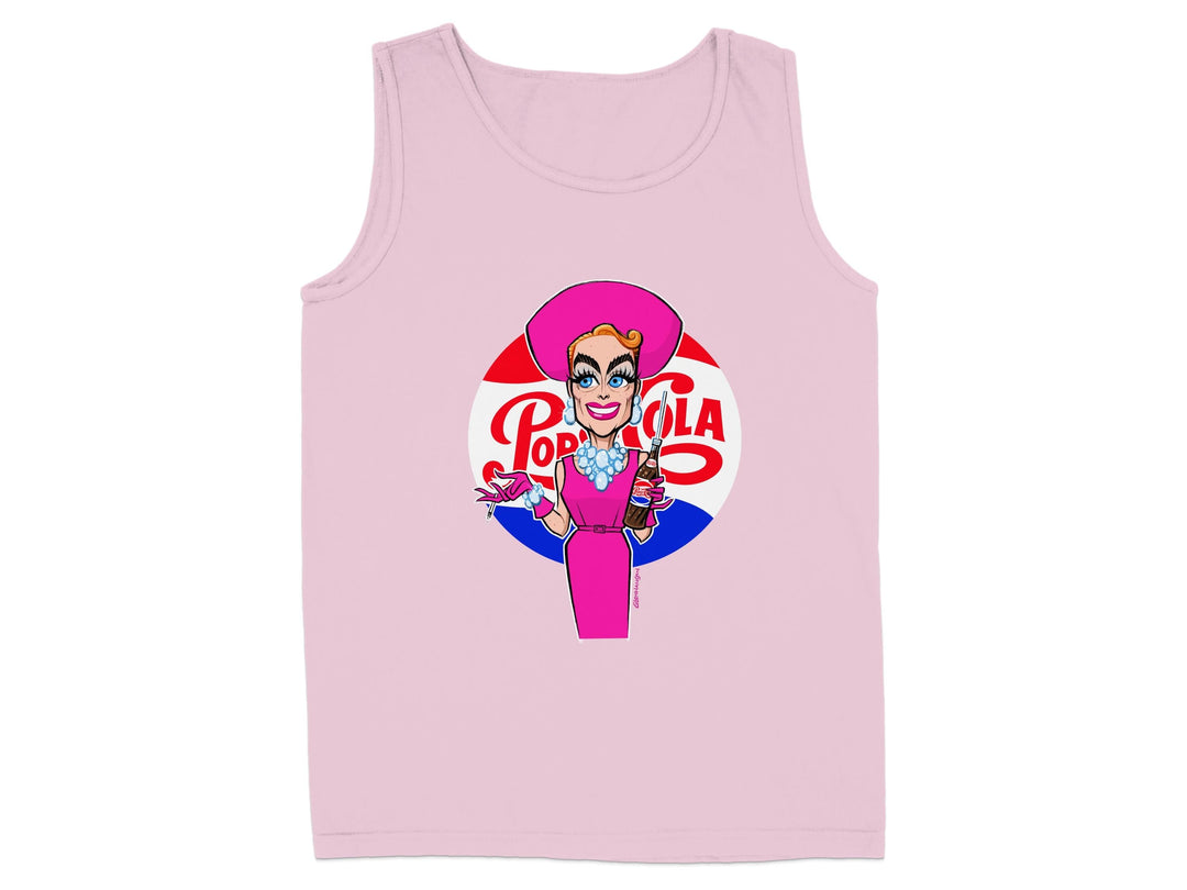 Pop Cola Graphic Art Pink Tank Top product