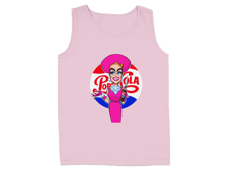 Pop Cola Graphic Art Pink Tank Top product