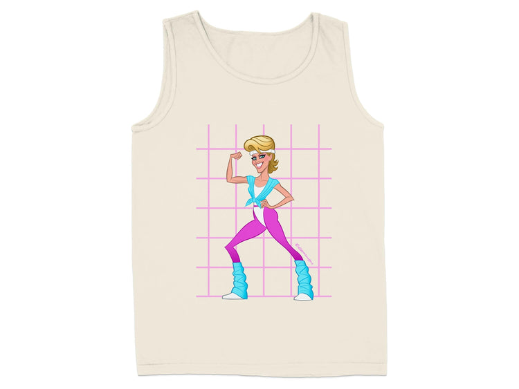 Retro Fitness Cartoon Character Graphic Tank product