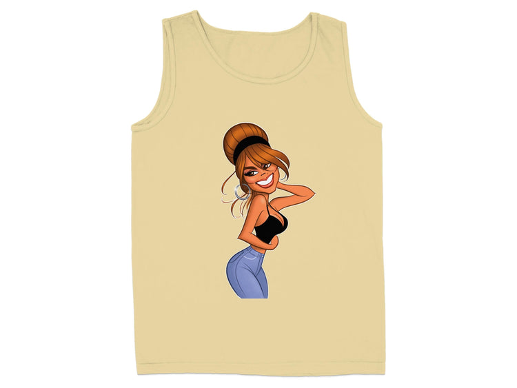 Trendy Cartoon Illustration Sleeveless Tank Top product