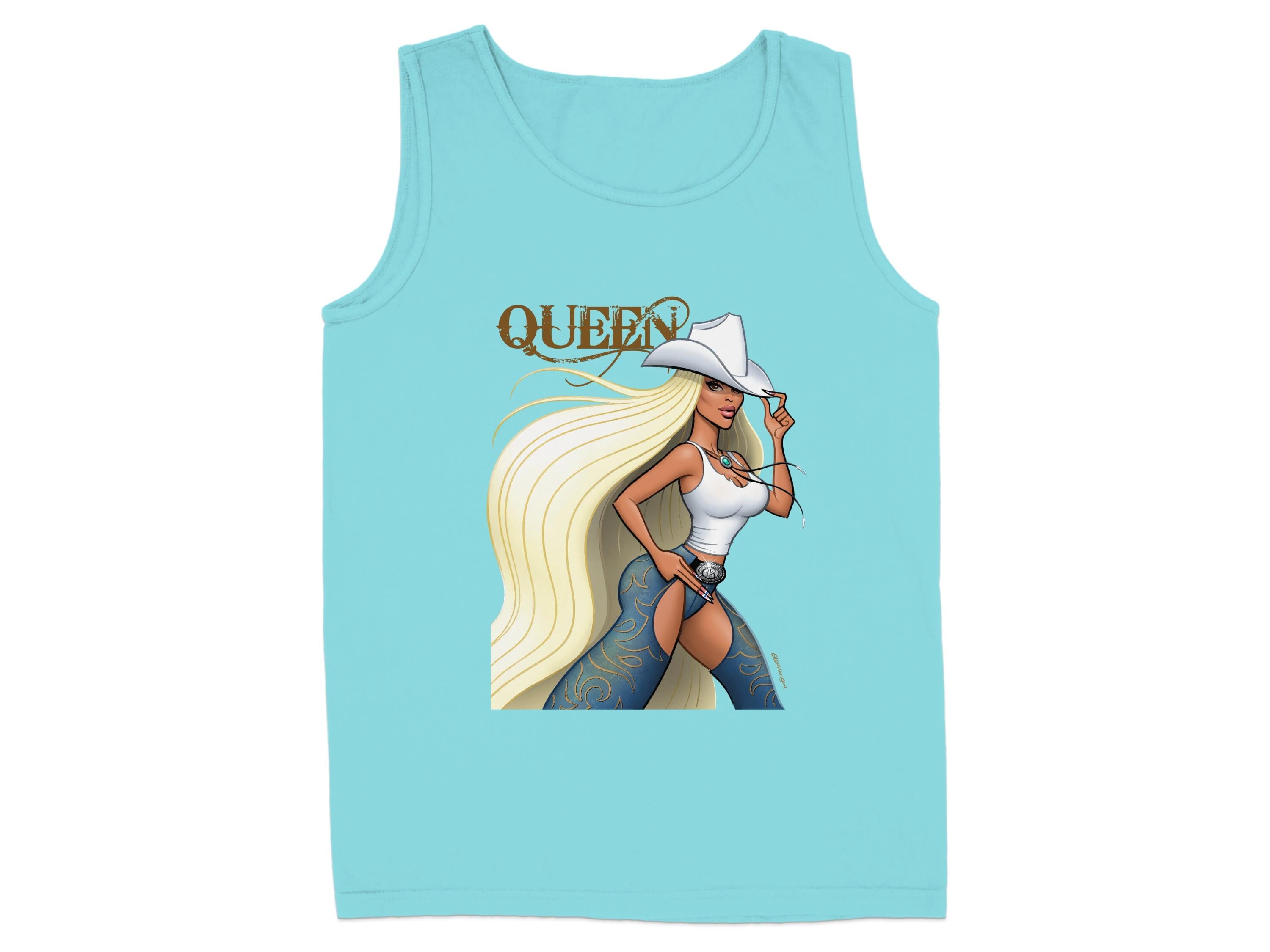 Queen Cowgirl Graphic Sleeveless Tank Top product type
