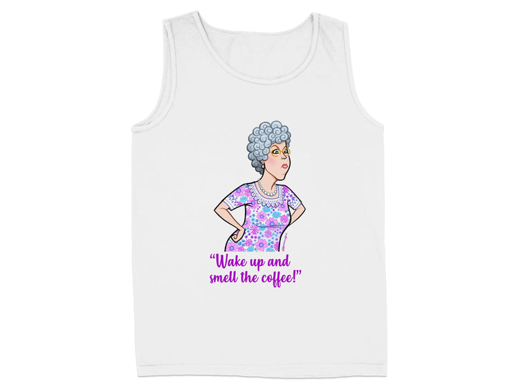 Wake up and smell the coffee tank top product type