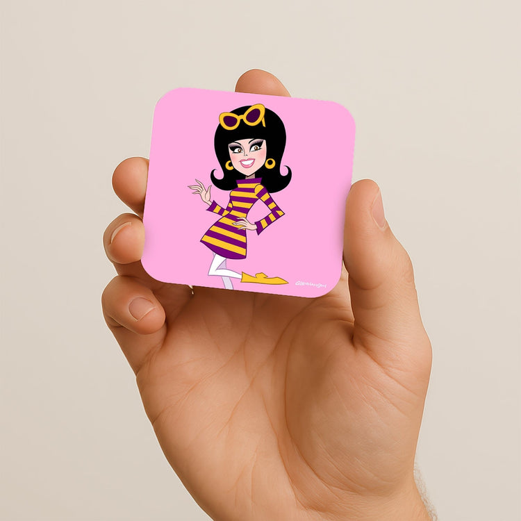 Pink Cartoon Character Coaster fun decor product type
