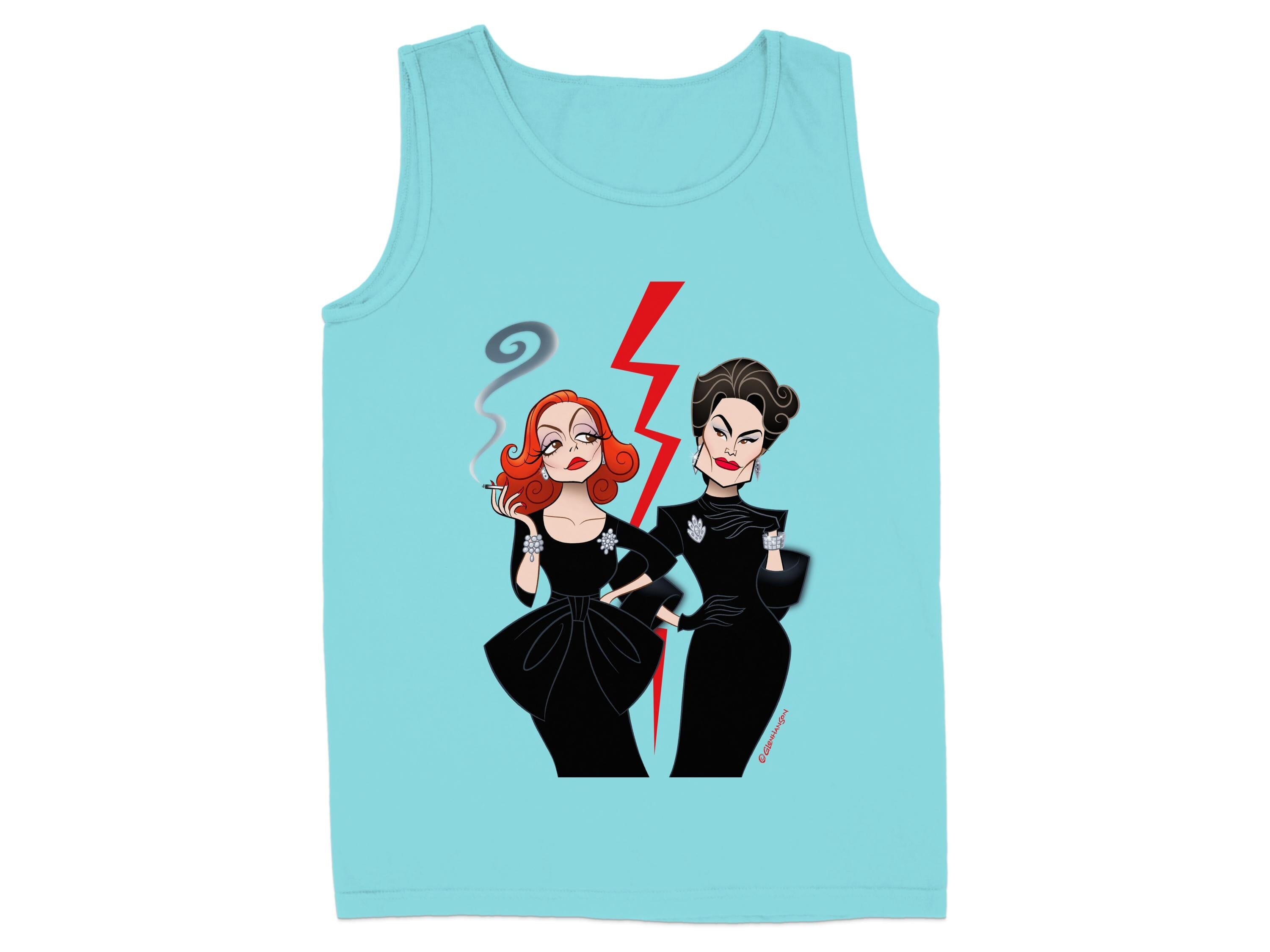 Red and Black Haired Fashion Ladies Tank Top product