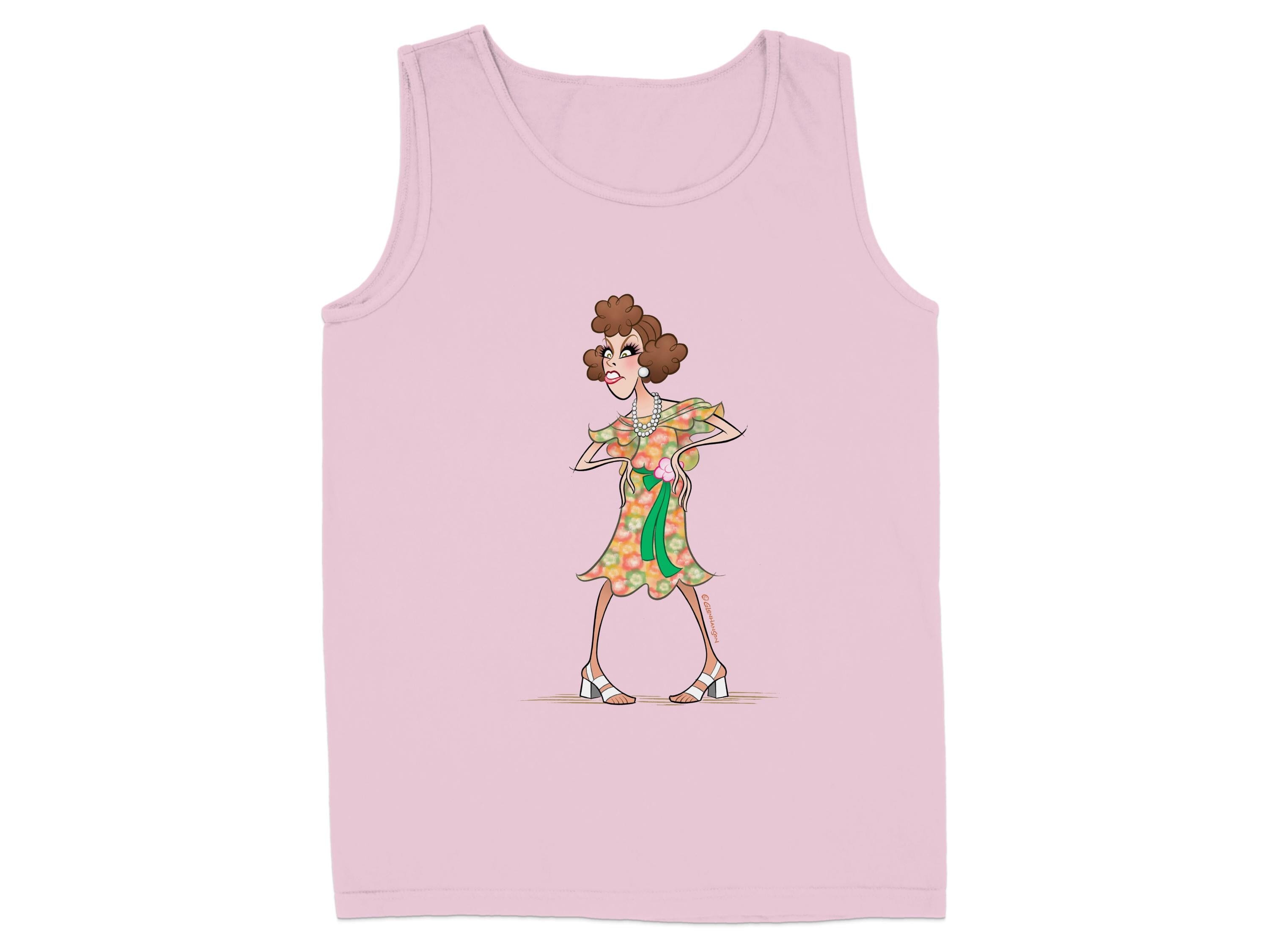 Colorful Cartoon Character Design on Tank Top product type