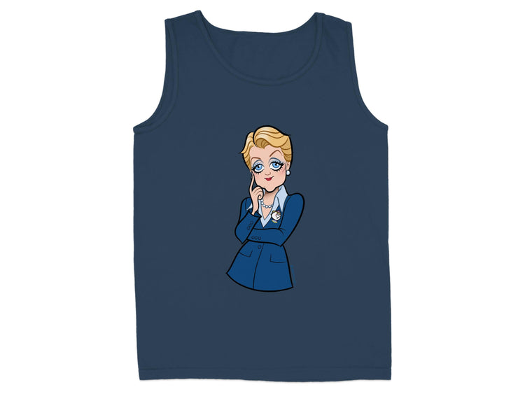 Thoughtful Cartoon Character Print Tank Top product