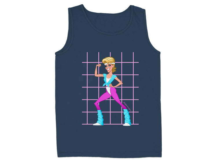 Retro Aerobics Graphic Design Tank Top product type