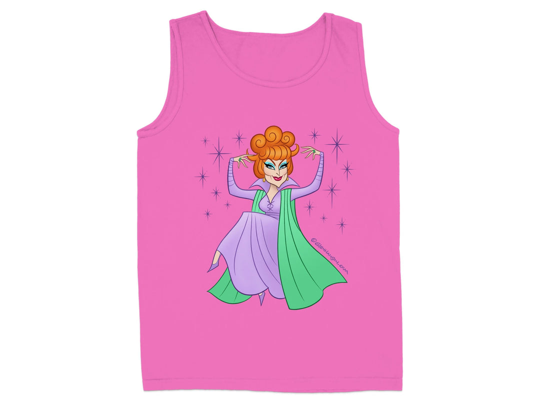 Fun Cartoon Character Pink Tank Top product type