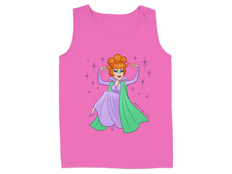 Fun Cartoon Character Pink Tank Top product type