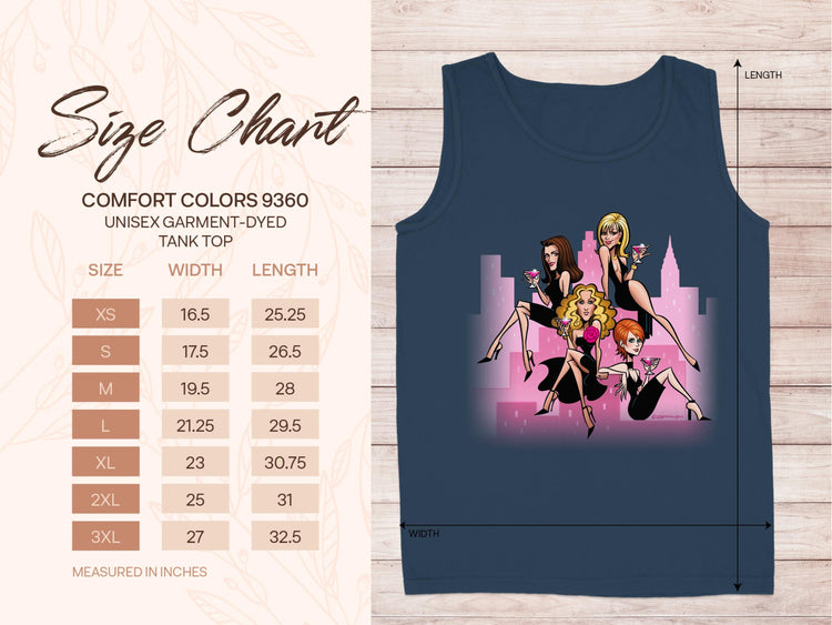 Cartoon Character Print Unisex Garment-Dyed Tank Top product type