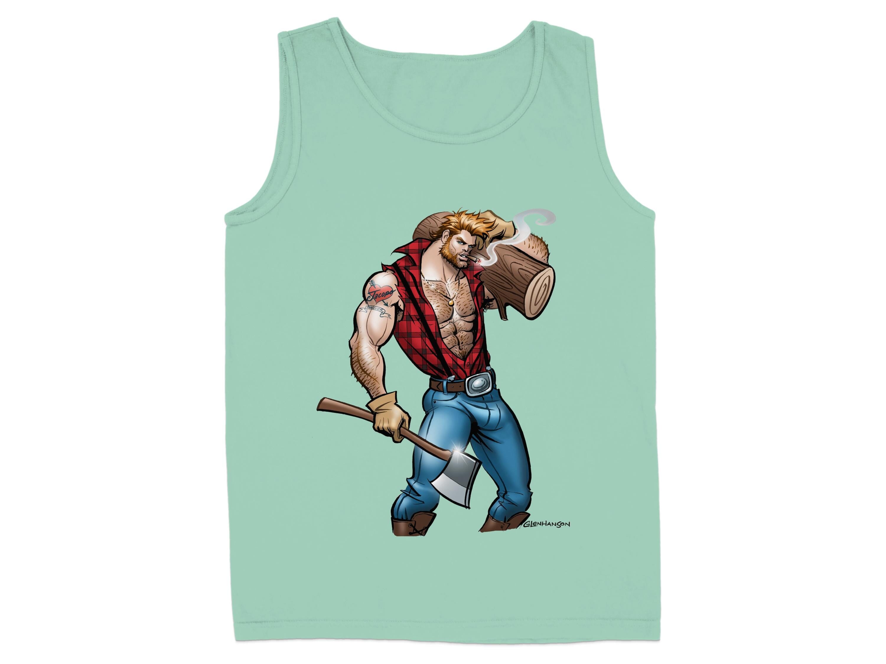 Lumberjack Flexing Tank Top Graphic product