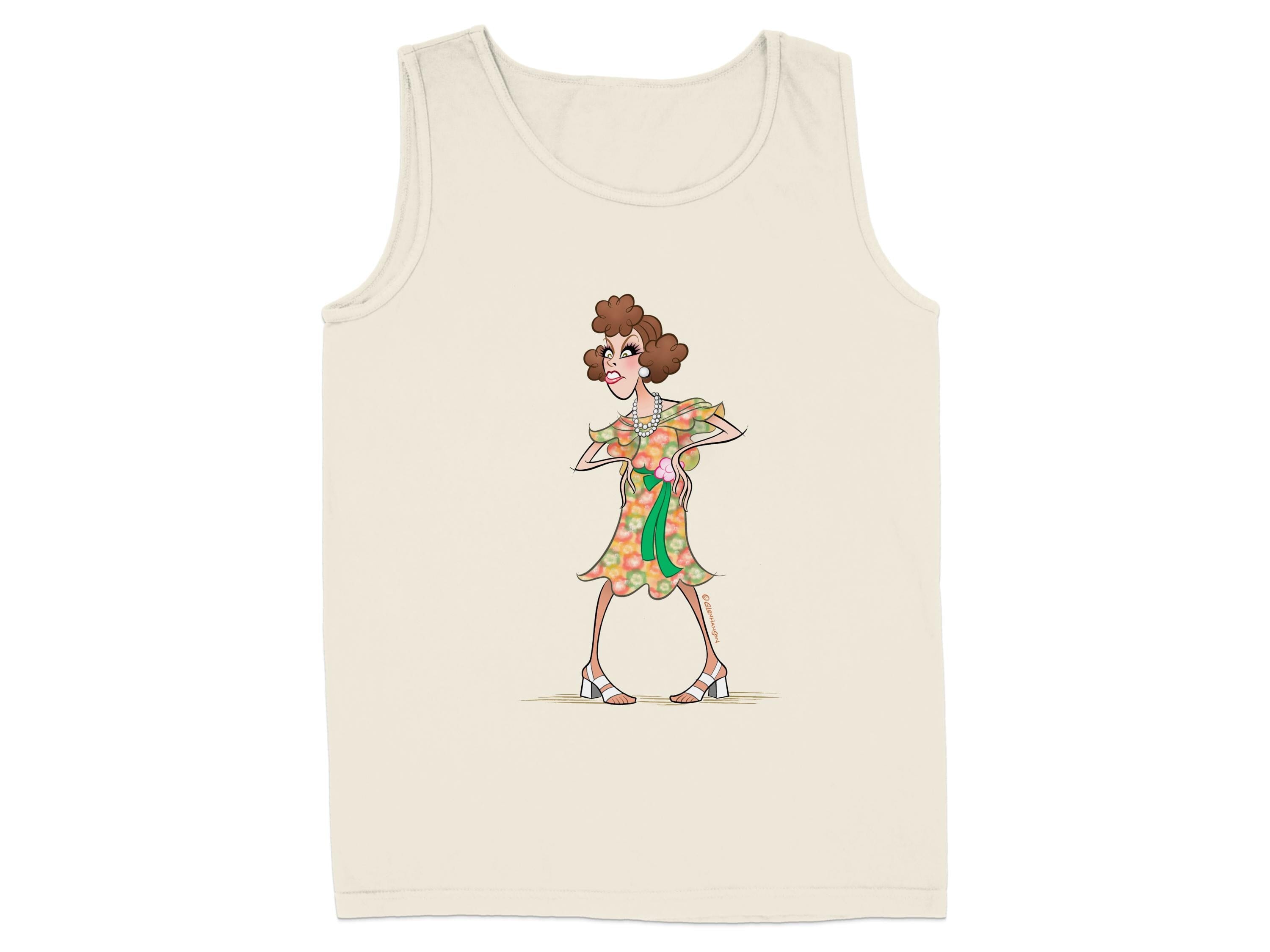 Quirky Cartoon Character Print Sleeveless Tank product type