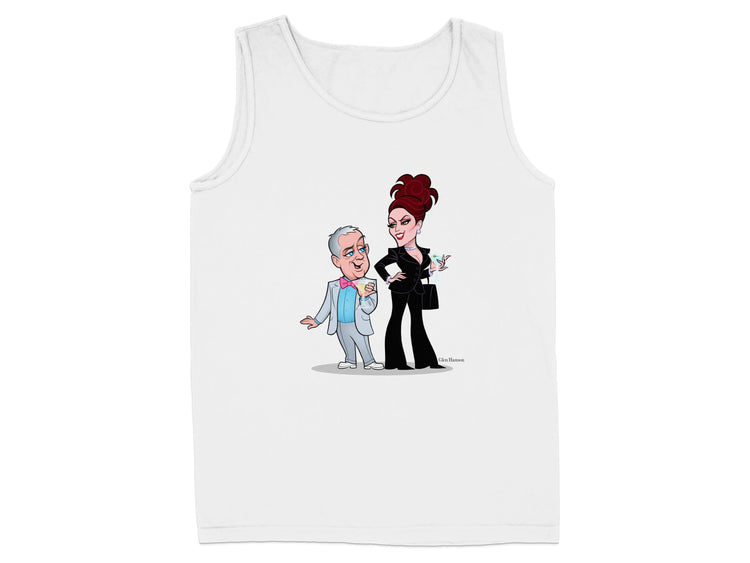 Cartoon Characters in Suits with Drinks Tank Top Product