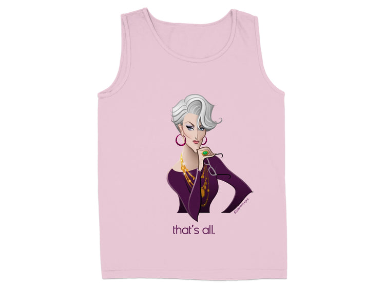 Iconic Fashion Illustration Pink Tank product type