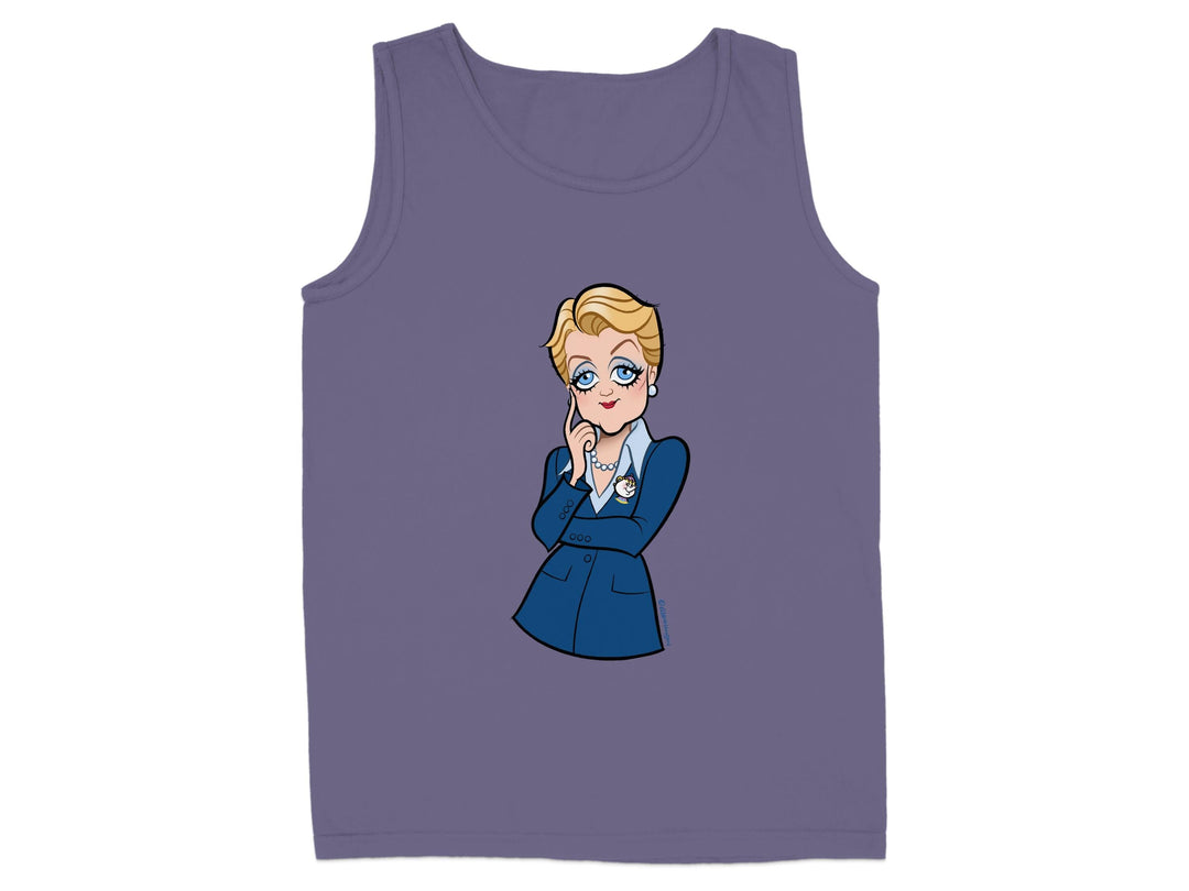 Elegant Fashion Tank Top with Cartoon Lady product type