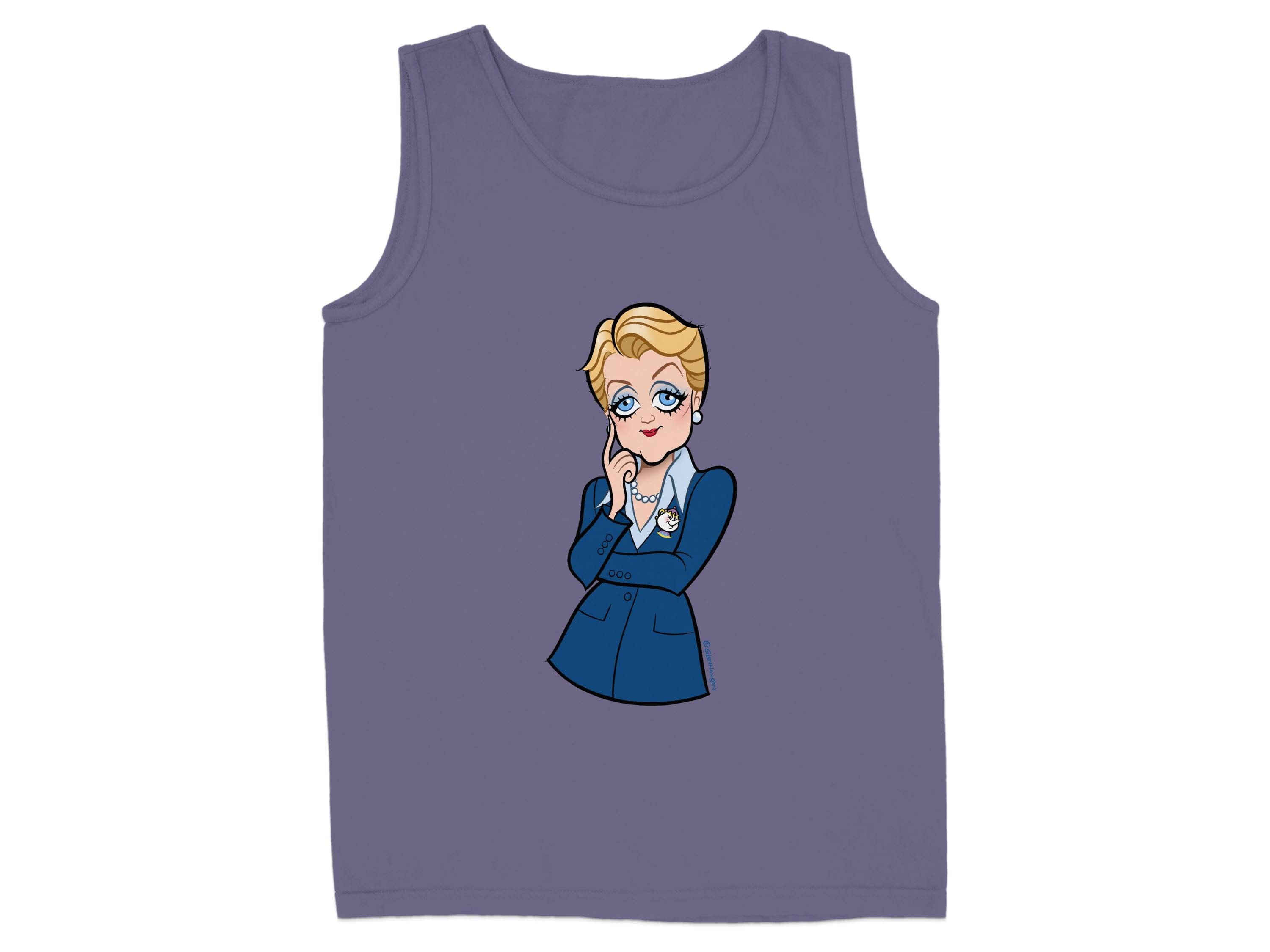 Elegant Fashion Tank Top with Cartoon Lady product type