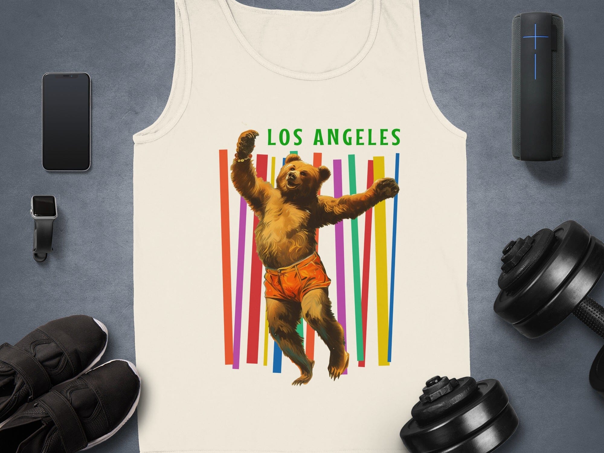 Los Angeles Bear Print Sleeveless Top product
