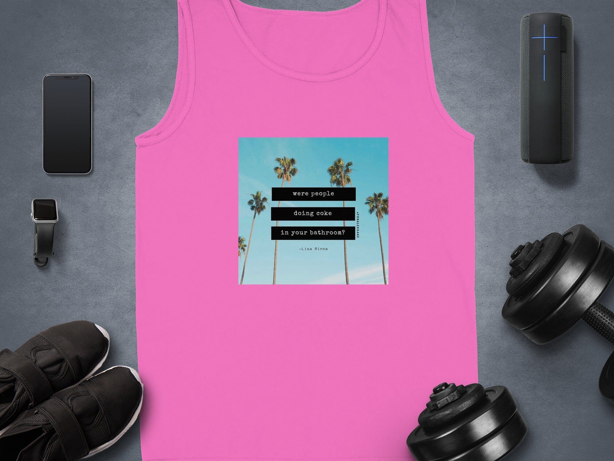 Graphic Tank Top with Inspirational Quote product