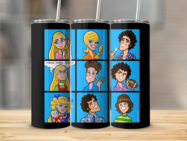 Retro Stylish Cartoon Character Tumblers product